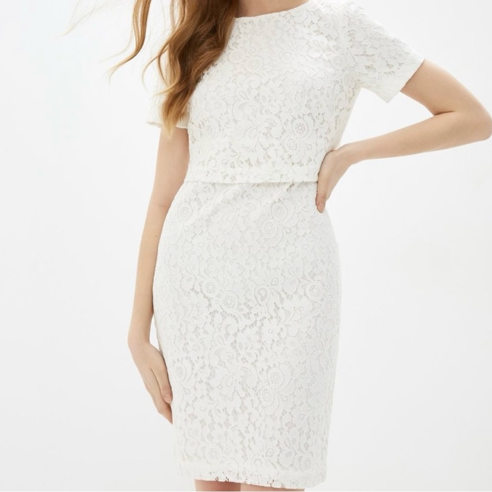 NWT Ralph Lauren White Lace Dress